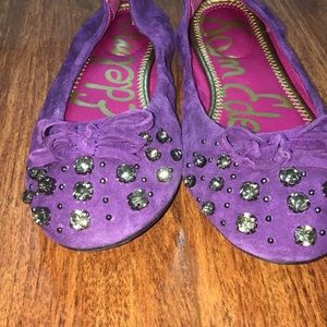 Plum Same Edelman Ballet Flats